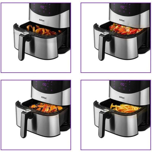 Аэрогриль Kitfort КТ-2231 1700Вт серебристый