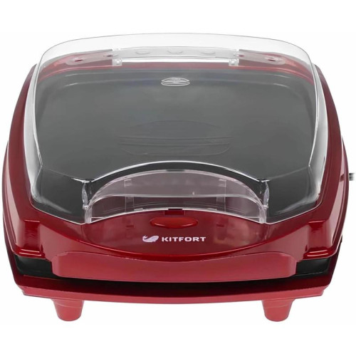 Электрогриль Kitfort KT-1610 1000Вт красный/черный