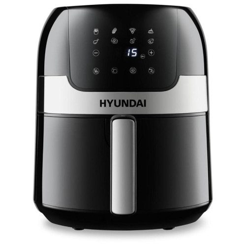 Аэрогриль Hyundai HYF-3555 1500Вт черный/серебристый