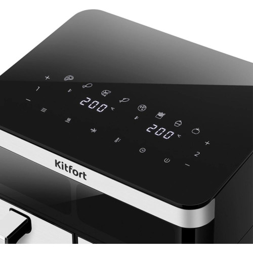 Аэрогриль Kitfort КТ-8110 8.6л 2700Вт серебристый/черный Аэрогриль Kitfort КТ-8110 8.6л 2700Вт серебристый/черный