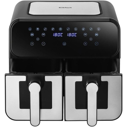 Аэрогриль Kitfort КТ-2269 2400Вт серебристый/черный
