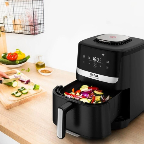 Аэрогриль Tefal EY5528E0 1670Вт черный/серебристый