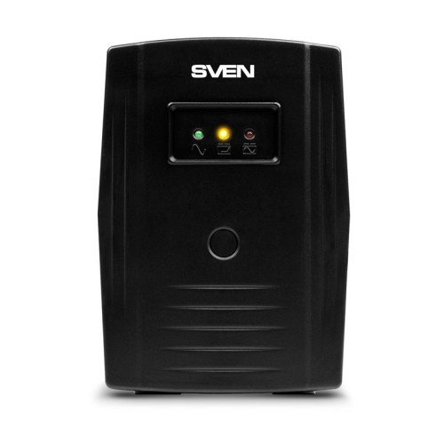 ИБП SVEN Pro 400, линейно-интерактивный, автоматический стабилизатор напряжения, 240Вт, 400Ва, 2 евророзетки, черный, габариты 100х295х145мм, 3,6кг./ UPS SVEN Pro 400, linear-interactive, automatic voltage regulator, 240W, 400Va, 2 eurosockets, black, dim
