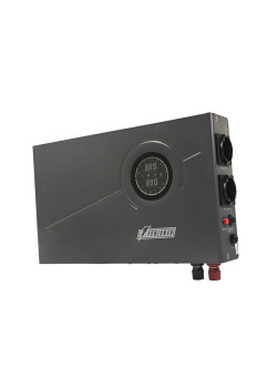 Источник бесперебойного питания/ POWERMAN Smart 800 INV, black, line-interactive, 800VA/480W, 140-275V, 2 Euro sockets, external battery 12V from 45Ah to 200Ah (not included), charging current 13A, LCD display, wall-mounted, 410mm x 268mm x 70mm, 8.98 kg.