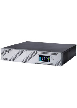ИБП SRT-1000A, линейно-интерактивный, 1000ВА, 900Вт, LCD, Rack/Tower, 8 розеток IEC320 C13 с резервным питанием, USB, RS-232, слот под SNMP карту, EPO, защита RJ45, ШхГхВ 428х453х84мм., вес 16.8кг./ UPS POWERCOM SRT-1000A, line-interactive, 1000VA, 900W, 