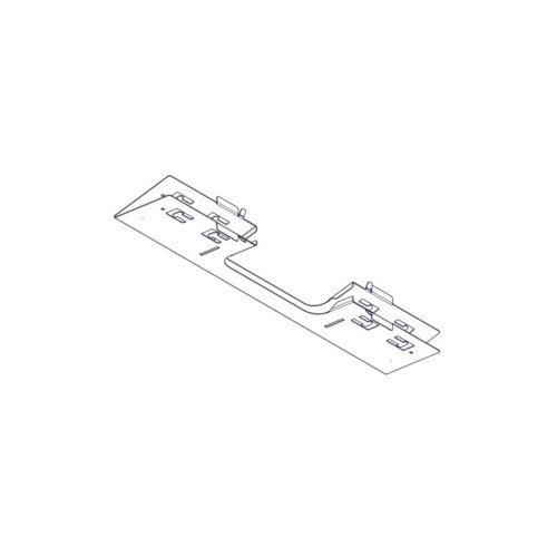 Divider with opening for laying Systeme Electric cables, on the roof of Uniprom Rack cabinets 600mm wide, 2 pcs.