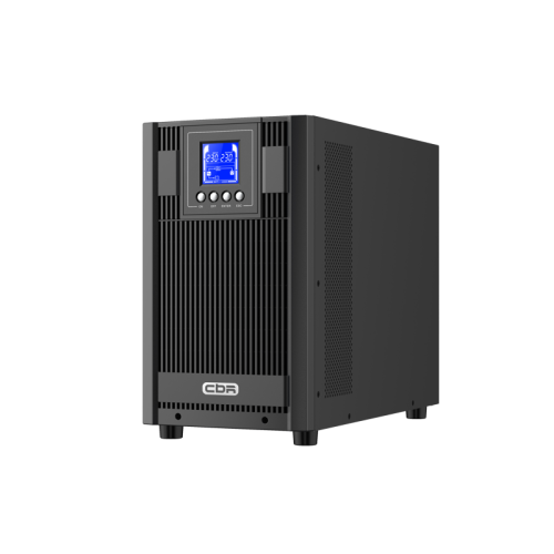 Башенный ИБП с топологией двойного преобразования/ ИБП CBR [ESN-3KT-4F-LCHERSC] Online 3000VA/3000W Tower 4 x Schuko + 1 TB, LCD, HID-USB, RS232, EPO, SNMP slot