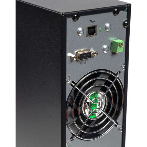 8765 SKAT-UPS 1500-RACK-ON-3X9-E P3 UPS 1500VA/1500W, 2U, On-Line, sine wave, built-in 36V battery (3x9Ah), 8xC13, USB, RS232, RS485, parallel port, card slot (SNMP, relay), EPO, WxDxH 440x461x86.5, weight 16.5 kg