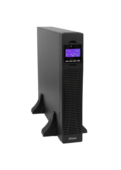 ИБП POWERMAN Online 1000 RT, LCD, двойного преобразования, 1000ВА, 900Вт, 8 розеток IEC 60320 C13, защита от КЗ, импульсных всплесков сети, перегрузки, разряда и перезаряда батареи, RJ11 / RJ45,  USB, RS232, SNMP, EPO. Сертификаты: ISO 9001, ЕАС. Габариты