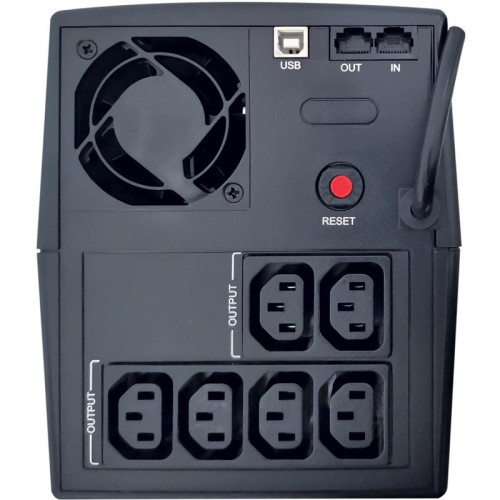 Источник бесперебойного питания Импульс Юниор Смарт 1200 720Вт 1200ВА черный