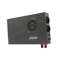 Источник бесперебойного питания/ POWERMAN Smart 500 INV, black, line-interactive, 500VA/300W, 140-275V, 2 Euro sockets, external battery 12V from 33Ah to 200Ah (not included), charging current 10A, LCD display, wall-mounted, 410mm x 268mm x 70mm, 7.74 kg.