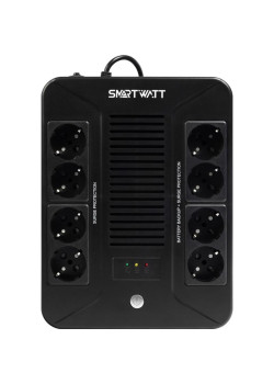 Источник бесперебойного питания Smartwatt Safe pro 1000 600Вт 1000ВА черный