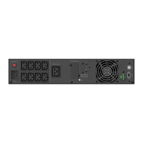 Стоечный линейно-интерактивный ИБП/ ИБП CBR [PLS-3KRT-8I-LCHERSC] Line Interactive Smart 3000/2700 RT 9 x C13, LCD, HID-USB, RS232, EPO, SNMP slot