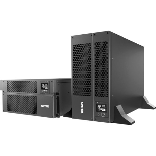 Источник бесперебойного питания/ ONTEK SM RT 10 (SB) PL, 10 кВА/10 кВт (PF=1) с внутренними аккумуляторными батареями 20шт/9Ач, выходными клеммами и выходными розетками 8шт х С13, 4шт х С19, с выключателем сервисного байпаса и выходным выключателем, заряд