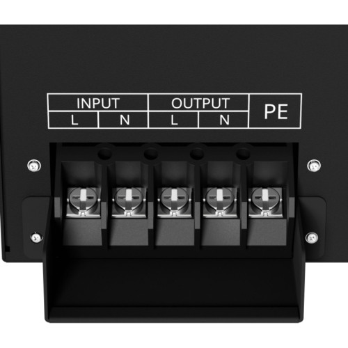 Источник бесперебойного питания/ ONTEK SM RT 6 (SB), 6 кВА/6 кВт (PF=1) для установки внутренних батарей, выходными клеммами и выходными розетками 6шт х С13, 2шт х С19, с выключателем сервисного байпаса и выходным выключателем, зарядное устройство 1-12А, 