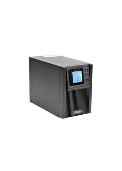 ИБП POWERMAN Online 1000, LCD, двойного преобразования, 1000ВА, 900Вт, 4 штуки IEC320 С13 с резервным питанием, USB, RS232, слот SNMP, разъем EPO, батарея 12В 9Ач 2 шт., 1 кабель для нагрузки C13/C14, 144 х 209 х 293 мм., 9.16кг./ UPS POWERMAN Online 1000