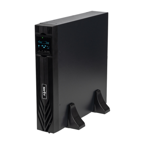 8764 SKAT-UPS 1500-RACK-ON-3X9 P3 ИБП 1500ВА/1500 Вт, 2U, On-Line, синус, встр. АКБ 36В (3x9Ач), 2хSchuko, USB, RS232, RS485, параллельный порт, слот для карт (SNMP,реле), EPO, ШхГхВ 440х460х88, масса 19.4 кг