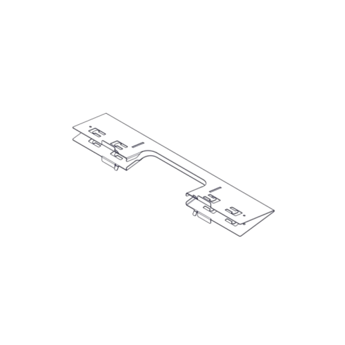 Divider with opening for laying Systeme Electric cables, on the roof of Uniprom Rack cabinets 600mm wide, 2 pcs.
