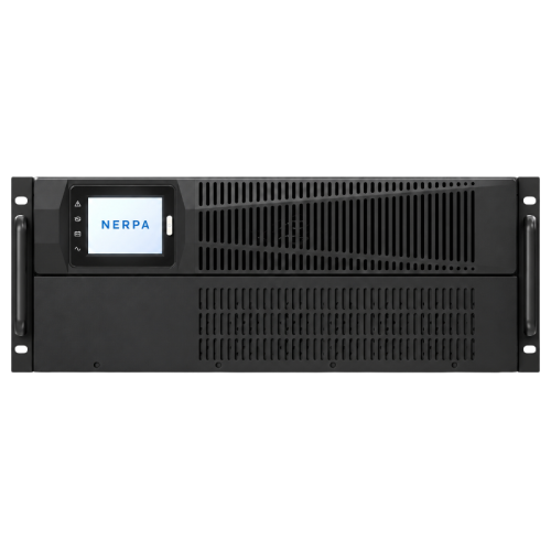 Источник бесперебойного питания NERPA RU online, LCD, 4U Rack/Tower, 10 kVA/kW, Программируемые 3*С13, 2*C19, клеммы терминал,   192V 16*9Ah, возможность подключения внешних АКБ.