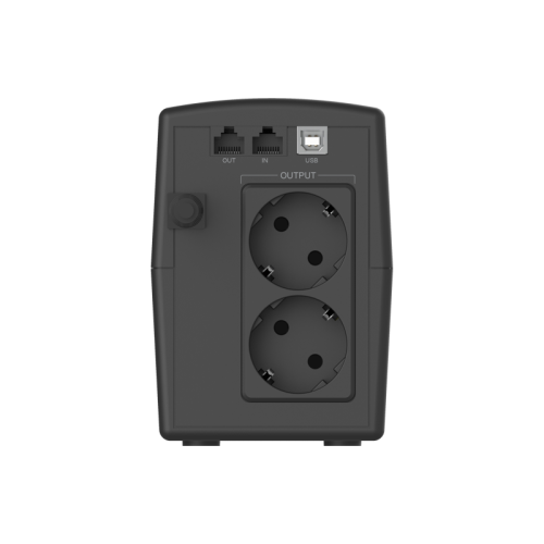 Башенный линейно-интерактивный ИБП/ ИБП CBR [QTM-850T-2F-LCUC] Line Interactive  850VA/480W 9Ah12V 2 x Shuko, HID-USB, RJ45/11