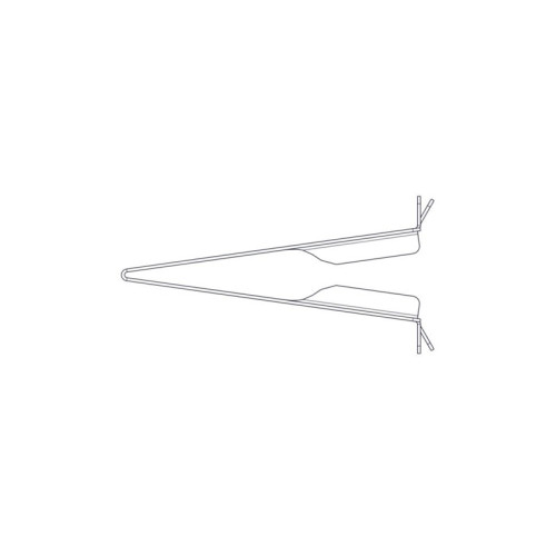 Divider with opening for laying Systeme Electric cables, on the roof of Uniprom Rack cabinets 600mm wide, 2 pcs.