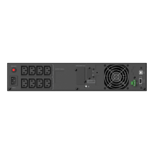 Стоечный линейно-интерактивный ИБП/ ИБП CBR [PLS-2KRT-8I-LCHERSC] Line Interactive Smart 2000/1800 RT 8 x C13, LCD, HID-USB, RS232, EPO, SNMP slot