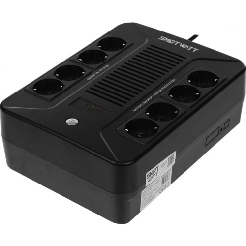 Источник бесперебойного питания Smartwatt SAFE PRO 600 360Вт 600ВА черный