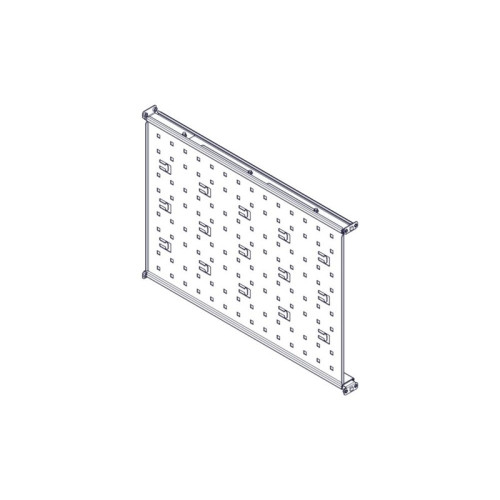 Fixed shelf Systeme Electric, Uniprom series, 1U, 650mm, 120kg