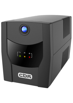 Башенный линейно-интерактивный ИБП/ ИБП CBR [QTM-1200T-6I-LCUC] Line Interactive  1200VA/720W 9Ah12V 6 x С13, HID-USB, RJ45/11