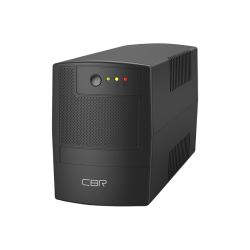 Башенный линейно-интерактивный ИБП/ ИБП CBR [UPS-TWP-101J-650] 650VA/390W, Schuko CEE 7 x2 outlets, LED, AVR, SEC, 12V/7Ah