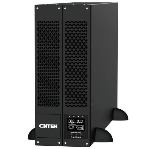 Источник бесперебойного питания/ ONTEK SM RT 6 (SB) PL, 6 кВА/6 кВт (PF=1) с внутренними аккумуляторными батареями, выходными клеммами и выходными розетками 6шт х С13, 2шт х С19, с выключателем сервисного байпаса и выходным выключателем, зарядное устройст