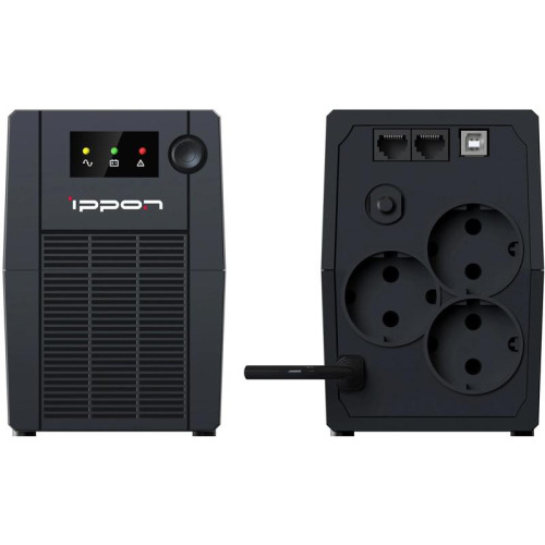 Источник бесперебойного питания Ippon Back Basic 650S New Euro 360Вт 650ВА черный
