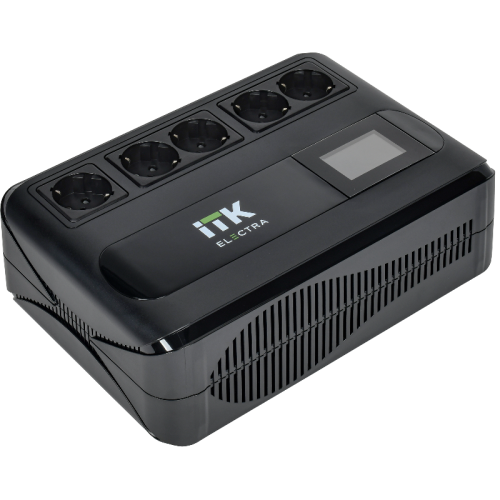 Источник бесперебойного питания ITK Electra ELT5-600VA-1-001 360Вт 600ВА черный