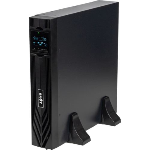8765 SKAT-UPS 1500-RACK-ON-3X9-E P3 UPS 1500VA/1500W, 2U, On-Line, sine wave, built-in 36V battery (3x9Ah), 8xC13, USB, RS232, RS485, parallel port, card slot (SNMP, relay), EPO, WxDxH 440x461x86.5, weight 16.5 kg