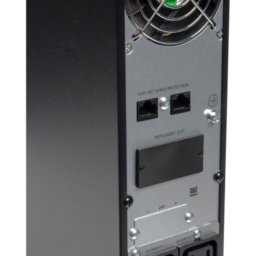 8765 SKAT-UPS 1500-RACK-ON-3X9-E P3 UPS 1500VA/1500W, 2U, On-Line, sine wave, built-in 36V battery (3x9Ah), 8xC13, USB, RS232, RS485, parallel port, card slot (SNMP, relay), EPO, WxDxH 440x461x86.5, weight 16.5 kg