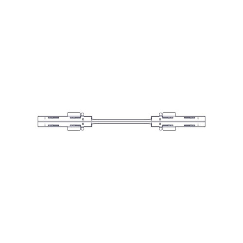 Divider with opening for laying Systeme Electric cables, on the roof of Uniprom Rack cabinets 600mm wide, 2 pcs.