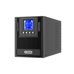 Башенный ИБП с топологией двойного преобразования/ ИБП CBR [ESN-1KT-3F-LCHERSC] Online 1000VA/1000W Tower 3 x Schuko, LCD, HID-USB, RS232, EPO, SNMP slot
