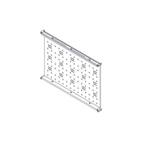 Fixed shelf Systeme Electric, Uniprom series, 1U, 650mm, 120kg