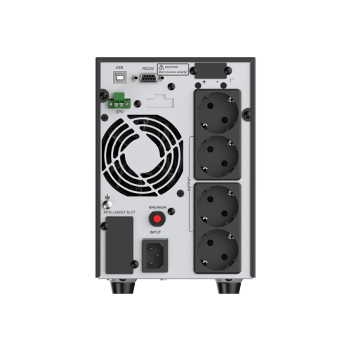 Башенный ИБП с топологией двойного преобразования/ ИБП CBR [ESN-2KT-4F-LCHERSC] Online 2000VA/2000W Tower 4 x Schuko, LCD, HID-USB, RS232, EPO, SNMP slot