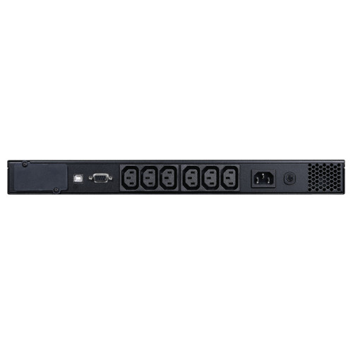 UPS SPR-500, line-interactive, 500 VA, 400 W, 6 IEC320 C13 outlets with backup power, USB, RS-232, SNMP card slot, RJ45 protection, 2 batteries 6Vх7Ah, WxDxH 428x335x44 mm, 8.9 kg