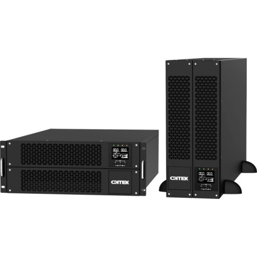 Источник бесперебойного питания/ ONTEK SM RT 6 (SB), 6 кВА/6 кВт (PF=1) для установки внутренних батарей, выходными клеммами и выходными розетками 6шт х С13, 2шт х С19, с выключателем сервисного байпаса и выходным выключателем, зарядное устройство 1-12А, 