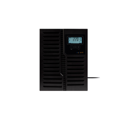 ИБП SMARTWATT UPS XPERT EURO 3kVA, Онлайн, мощность 3000/2700 ВА/Вт, напольный, LCD дисплей, Shuko CEE7/4 - 2 шт., батарея 12В 7Ач 6шт., 192x386x250мм., 20.5кг., артикул 3703020440003