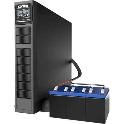 Источник бесперебойного питания ONTEK SM RT 1,5, 1,5 кВА/1,5 кВт (PF=1), 1ф/1ф, 2U с внутренними аккумуляторами 3х12В/9Ач