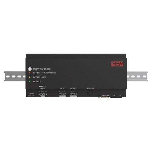 UPS DRU-850, DIN rail mount, redundant, 850VA, 510W, battery 12V 9Ah, WxDxH 281x116x124mm, 4.9 kg, 2 year warranty.