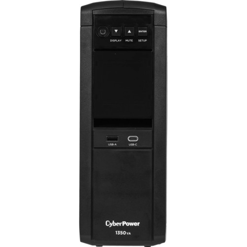 Источник бесперебойного питания/ UPS Line-Interactive CyberPower CP1350EPFCLCD 1350VA/810W USB/RS-232/RJ11/45/USB/SNMPslot  charger A/С (6 EURO), с чистым синусом при работе от АКБ