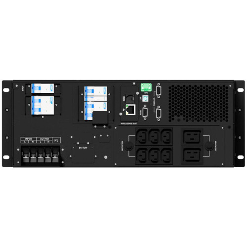Источник бесперебойного питания/ ONTEK SM RT 6 (SB) PL, 6 кВА/6 кВт (PF=1) с внутренними аккумуляторными батареями, выходными клеммами и выходными розетками 6шт х С13, 2шт х С19, с выключателем сервисного байпаса и выходным выключателем, зарядное устройст