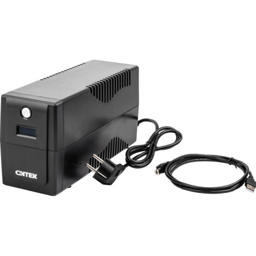 ИБП ONTEK 3S 850 ВА/480 Вт линейно-интерактивный ИБП с функцией AVR, выход C13x4 шт, LCD, USB/RJ45, 7,5Ач х 1шт/ ИБП ONTEK
