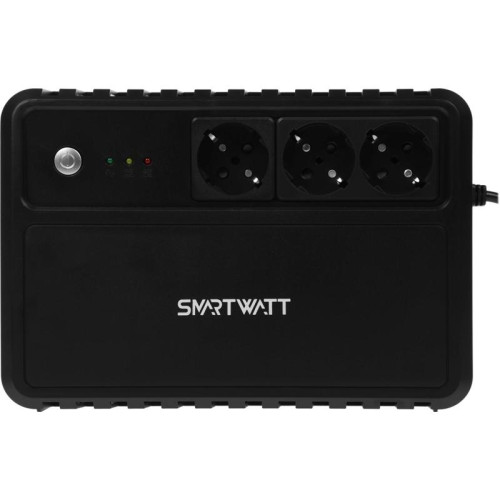 Источник бесперебойного питания Smartwatt Safe 600 360Вт 600ВА черный