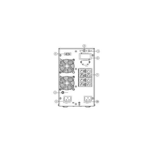 Источник бесперебойного питания/ POWERMAN Online 3000, LCD, double conversion, 3000VA, 2700W, 8 pieces IEC320 C13 and 1 piece IEC320 C19 with backup power supply, USB, RS232, SNMP slot, EPO connector, 12V 9Ah battery 6 pcs., 1 cable for C13/C14 load, 191 