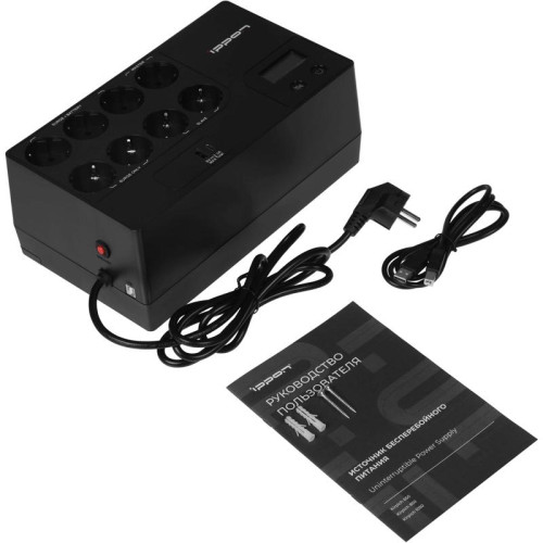 Источник бесперебойного питания Ippon Kirpich 850 480Вт 850ВА черный